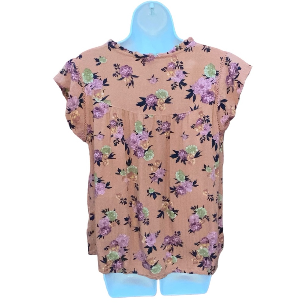 Buffalo David Bitton Floral Multi Color Viscose Top Blouse - Women’s Small - Picture 7 of 13
